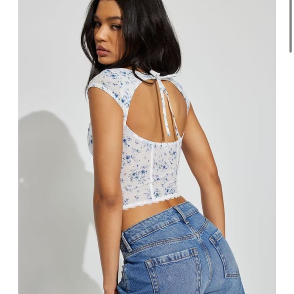 Garage Milan Mesh Floral Bustier XS - Picture 2 of 4